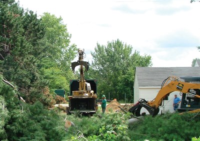 Land clearing, tree removal